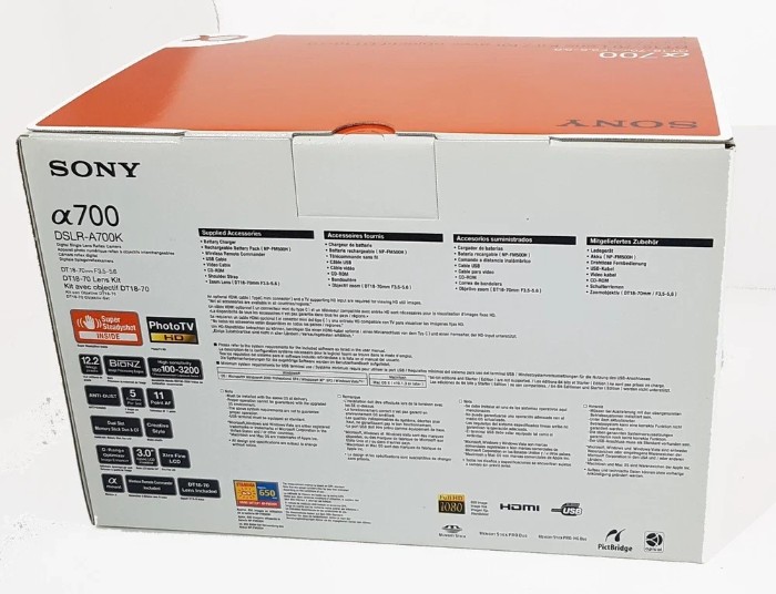 Picture of Sony Alpha A700K 12.2MP APS-C DSLR Camera with 18-70mm f/3.5-5.6 Lens Kit – Brand New