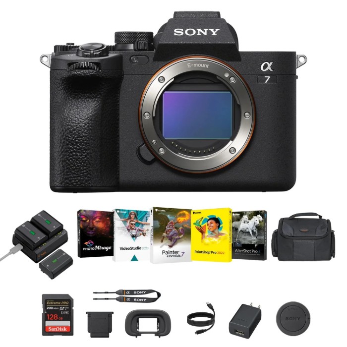Picture of Sony A7 IV Full-Frame Mirrorless Hybrid Camera + Corel Software Kit – Black (Brand New)