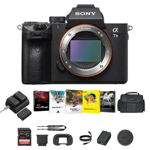 Picture of Sony A7 III Full-Frame Mirrorless Camera + Corel Software + 128GB SDXC Kit (Brand New)