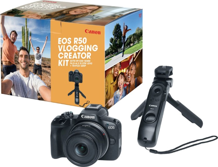 Picture of Canon EOS R50 4K Mirrorless Camera with RF-S 10-18mm F4.5-6.3 IS STM Lens – Video Creator Kit Black (Brand New)