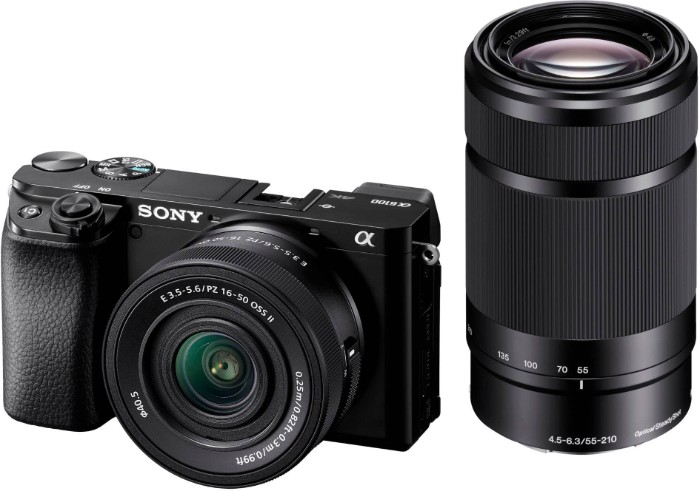 Picture of Sony Alpha 6100 APS-C Mirrorless Camera with E PZ 16-50mm & 55-210mm Two Lens Kit – Black (Brand New)