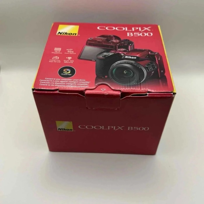Picture of Nikon COOLPIX B500 16MP Bridge Camera - Red (40x Zoom, Full HD)