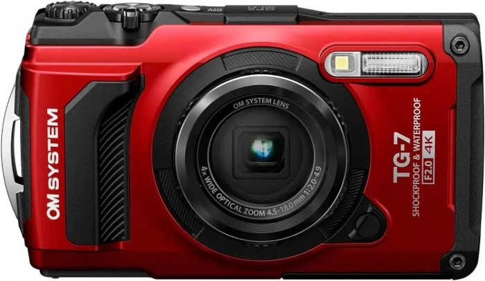 Picture of OM SYSTEM Tough TG-7 12MP Waterproof Compact Camera - Red (4K)