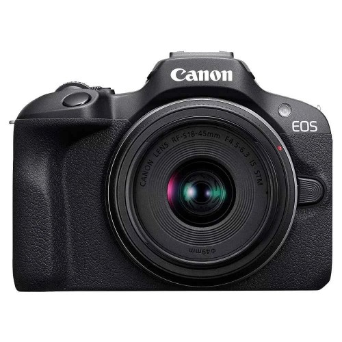 Picture of Canon EOS R100 24.1MP APS-C Mirrorless Camera with 18-45mm Lens - Black
