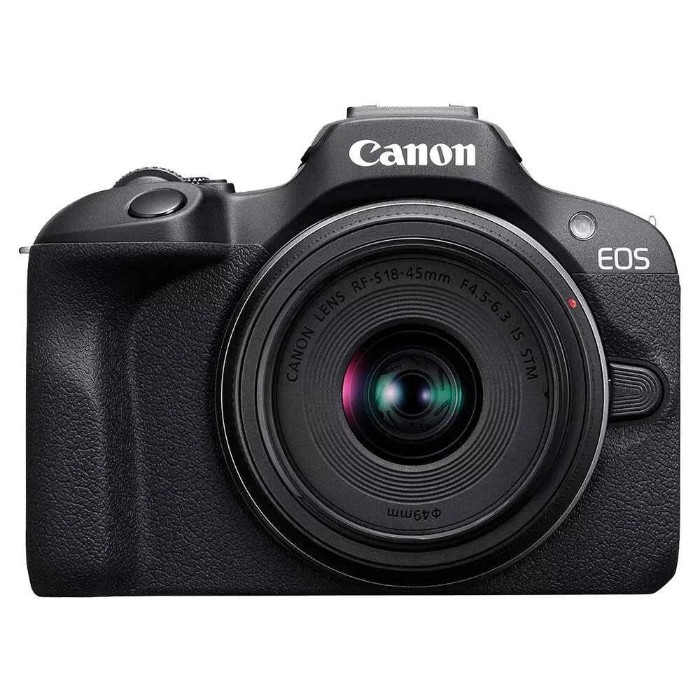 Picture of Canon EOS R100 24.1MP APS-C Mirrorless Camera with 18-45mm Lens - Black