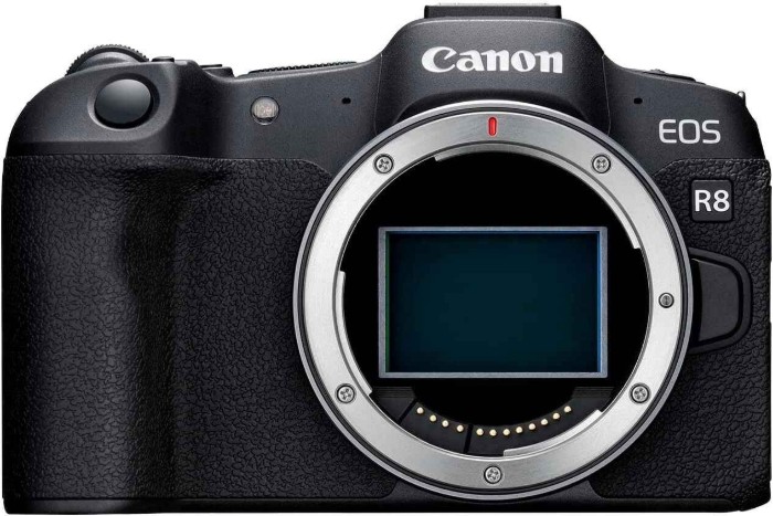 Picture of Canon EOS R8 24.2MP Full-Frame Mirrorless Camera Body Only - Black