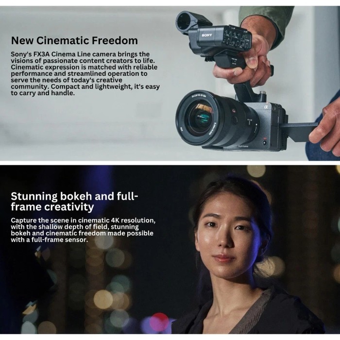 Picture of Sony FX3A 12.1MP Full-Frame Cinema Line Camera 4K 120p – Brand New