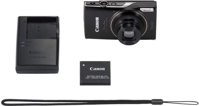 Picture of Canon PowerShot ELPH 360 HS 20.2MP 12x Optical Zoom Slim Compact Camera – Black (Brand New)