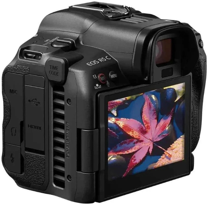 Picture of Canon EOS R5 C 45MP Full-Frame 8K Cinema Hybrid Camera Body - Black