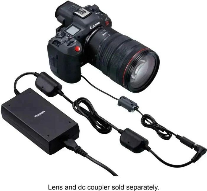 Picture of Canon EOS R5 C 45MP Full-Frame 8K Cinema Hybrid Camera Body - Black