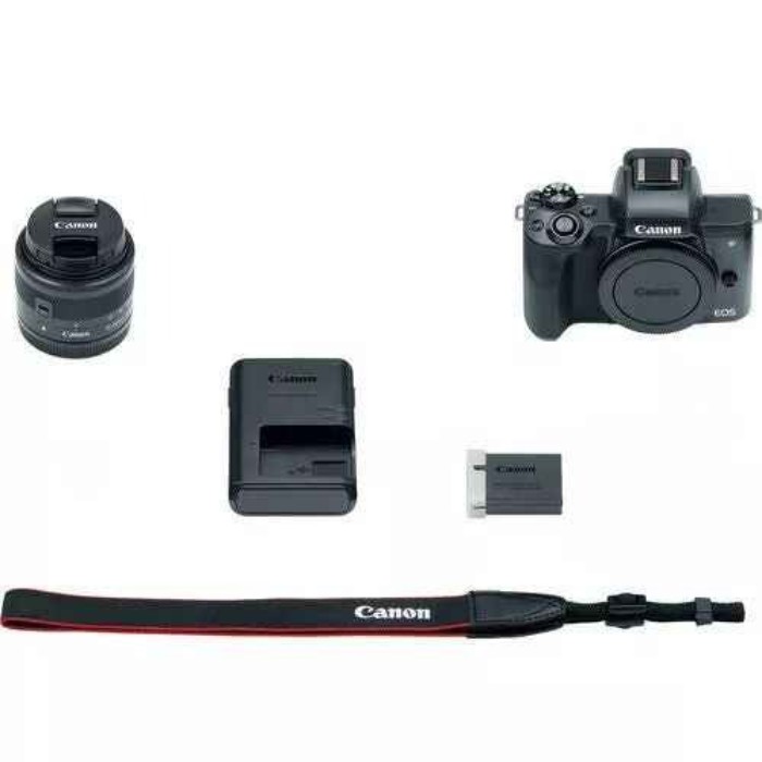 Picture of Canon EOS M50 24.1MP Mirrorless Camera with 15-45mm Lens - Black